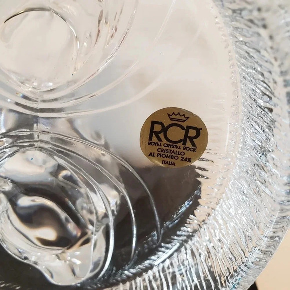 Vintage  Royal Italian Crystal Rock Swan and Cygnet. - Picture 5 of 8